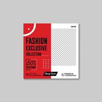 social media post design template for sell fashion vector