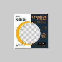 social media post design template for sell fashion vector