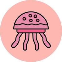 icono de vector de medusas