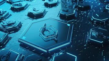 Data tunnel journey. Loopable animation. Futuristic abstract background. Motion graphic for abstract data center, server, internet, speed. Transmission of digital. . photo