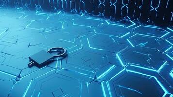 Data tunnel journey. Loopable animation. Futuristic abstract background. Motion graphic for abstract data center, server, internet, speed. Transmission of digital. . photo