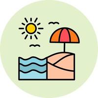 Beach Vector Icon