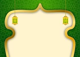 Eid-Al-Fitr ramadan Milad mosque Islamic Arabic Green Luxury Background photo