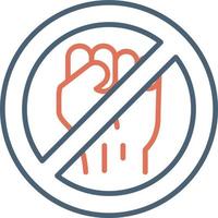 Stop Violence Vector Icon