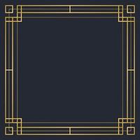 golden abstract ornamental frame vector design