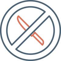 No Knife Vector Icon