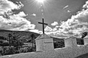 landscapes of the historic town of Betancuria on Fuerteventura, Spain photo