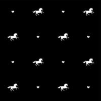 Vector seamless pattern of horse silhouette
