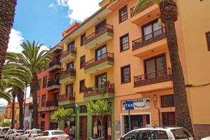 streets with historic buildings on the Spanish Canary Island Tenerife in the former capital photo