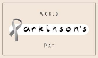 World Parkinson's disease day. April 11'th. Vector illustration.