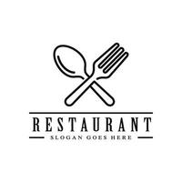 restaurante, resto, comida corte, café logo vector