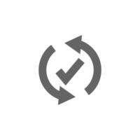 Arrow, confirm vector icon