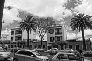 place landscapes with old historic tenements and streets in the former capital of the Spanish Canary Island Tenerife photo