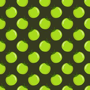 Seamless vector coconuts pattern on background.