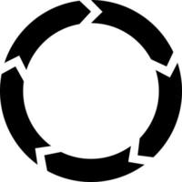 circular infografia con flechas, reciclaje firmar actualizar recargar vector