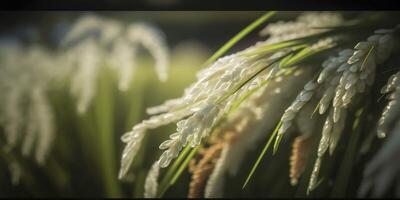 Close Up of a Rice Paddy A Harvest of Abundance photo