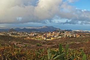 calm holiday landscape on the Spanish Canary Island Tenerife on a sunny day photo