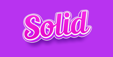 3d solid purple - editable text style effect psd