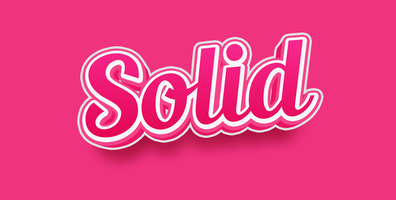3d solid pink - editable text style effect psd
