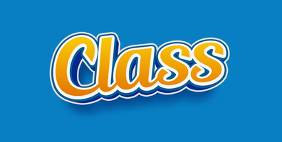 3d class - editable text style effect psd