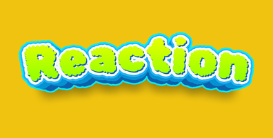 3d reaction editable text style effect psd