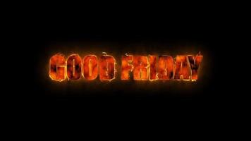 Good Friday text visual effects video