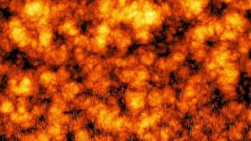Abstract orange fiery sparks and smoke from a bonfire with fire, abstract background free download video