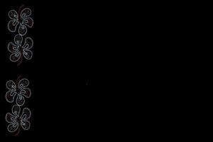 light ornament decorative background on black night background photo