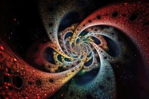 The infinity of mathematics created with technology. photo