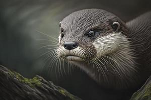 Otter. Generative AI. photo