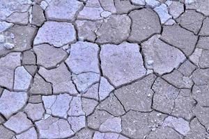 natural abstract background texture of dried cracked bright limestone soil in turkey photo