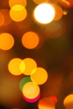 Abstract background with blurred colored lights photo