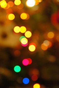 Abstract background with blurred colored lights photo