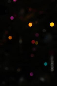 Abstract background with blurred colored lights photo