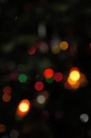 Abstract background with blurred colored lights photo