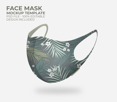 3d viso maschera modello psd