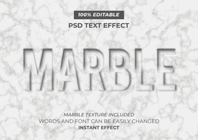 marbre texte effet psd