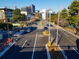 Tokyo, Japan in April 2019. Street view in April near Kitahanebashi-mon or Kitahanebashi gate, Edo Castle, Tokyo Japan. photo