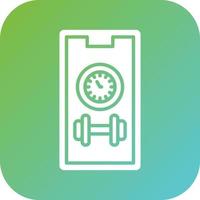 Gym Time Vector Icon Style