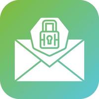 correo electrónico seguridad vector icono estilo