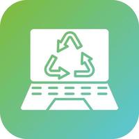 Electronics Recycling Vector Icon Style