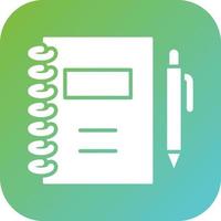 Notebook Vector Icon Style