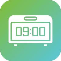 Digital Clock Vector Icon Style