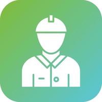 Male Engineer Vector Icon Style