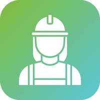 constructor hembra vector icono estilo