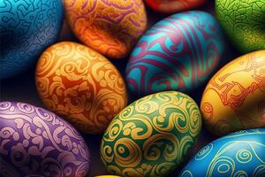 Happy Easter 4K AI Images of Easter Egg Easter Bunny photo