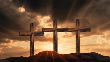 Good Friday Background Image Religious Cross photo