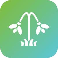 Snowdrop Vector Icon Style