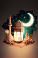 Ramzan Mubarak Happy Ramadan Eid Festive AI Generated photo