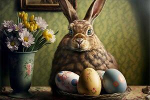 Happy Easter eggs easter bunny 4K HD Images for Wallpaper and easter wishes photo